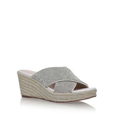 White 'Sprinkle' high heel sandals
